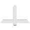 Ekena Millwork Eugene Architectural Grade PVC Gable Bracket, 36"W x 22 1/2"H x 4"D x 4"F, 15/12 Pitch GBP036X23X0404EUG00 - alternate 5